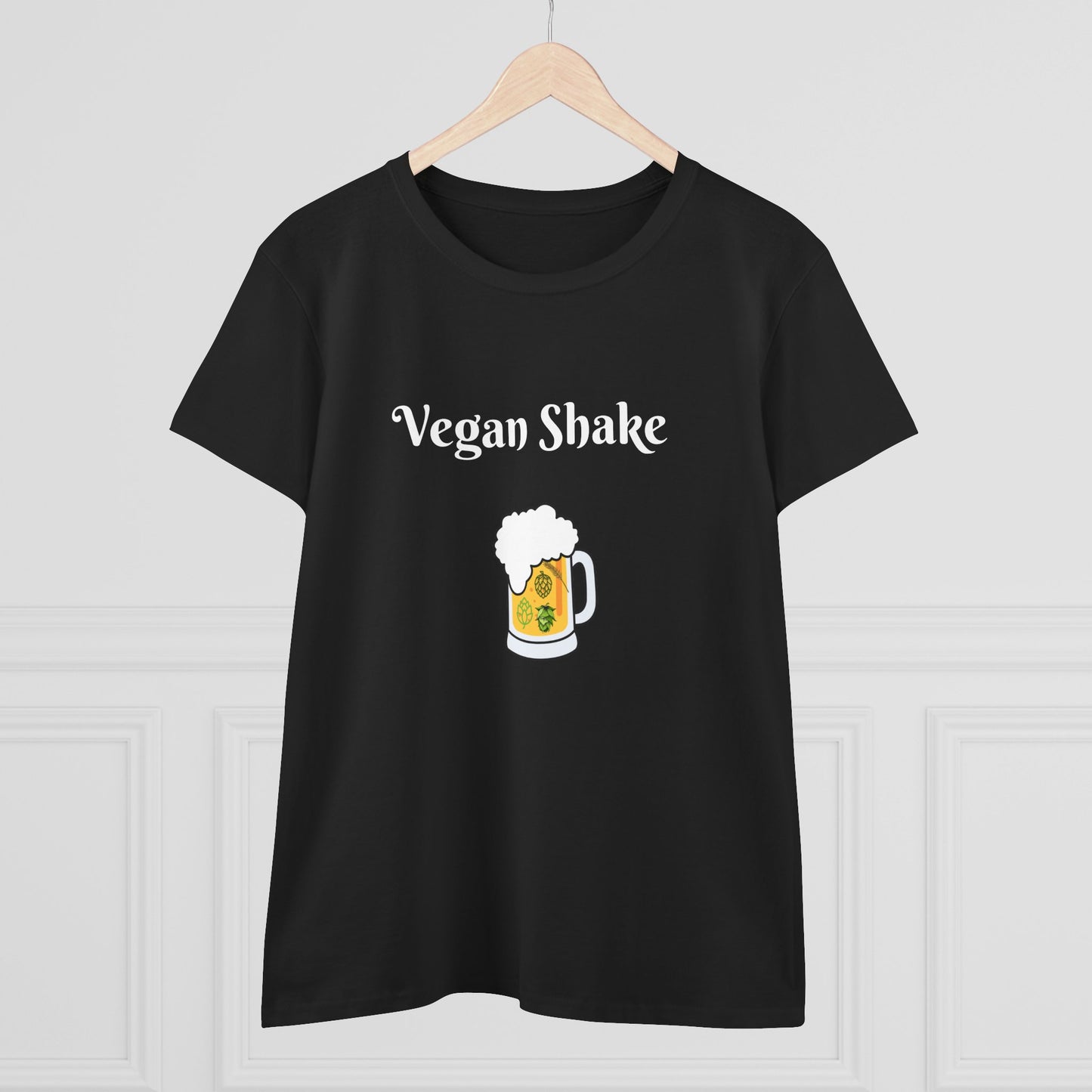 Vegan Shake.  Women's Midweight Cotton Tee