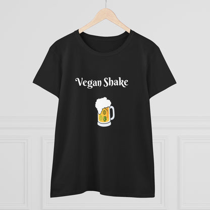 Vegan Shake.  Women's Midweight Cotton Tee