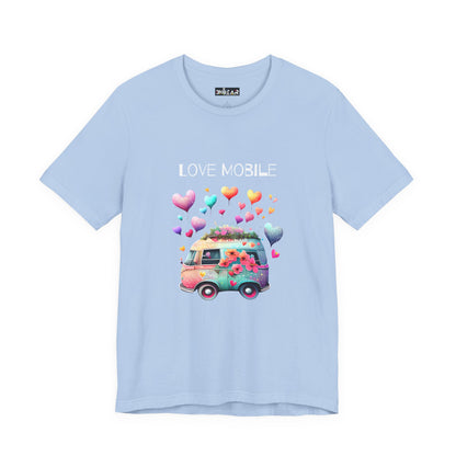 Love Mobile.  Unisex Short Sleeve Tee