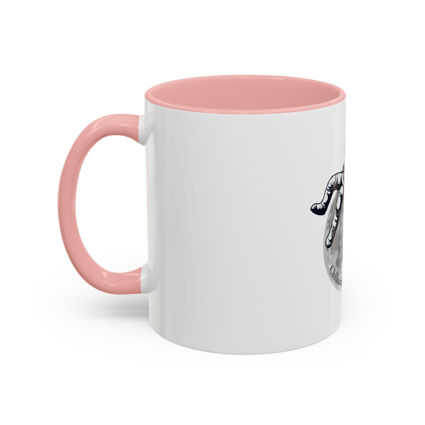 Chillaxing on The Moon. Accent Coffee Mug, 11oz