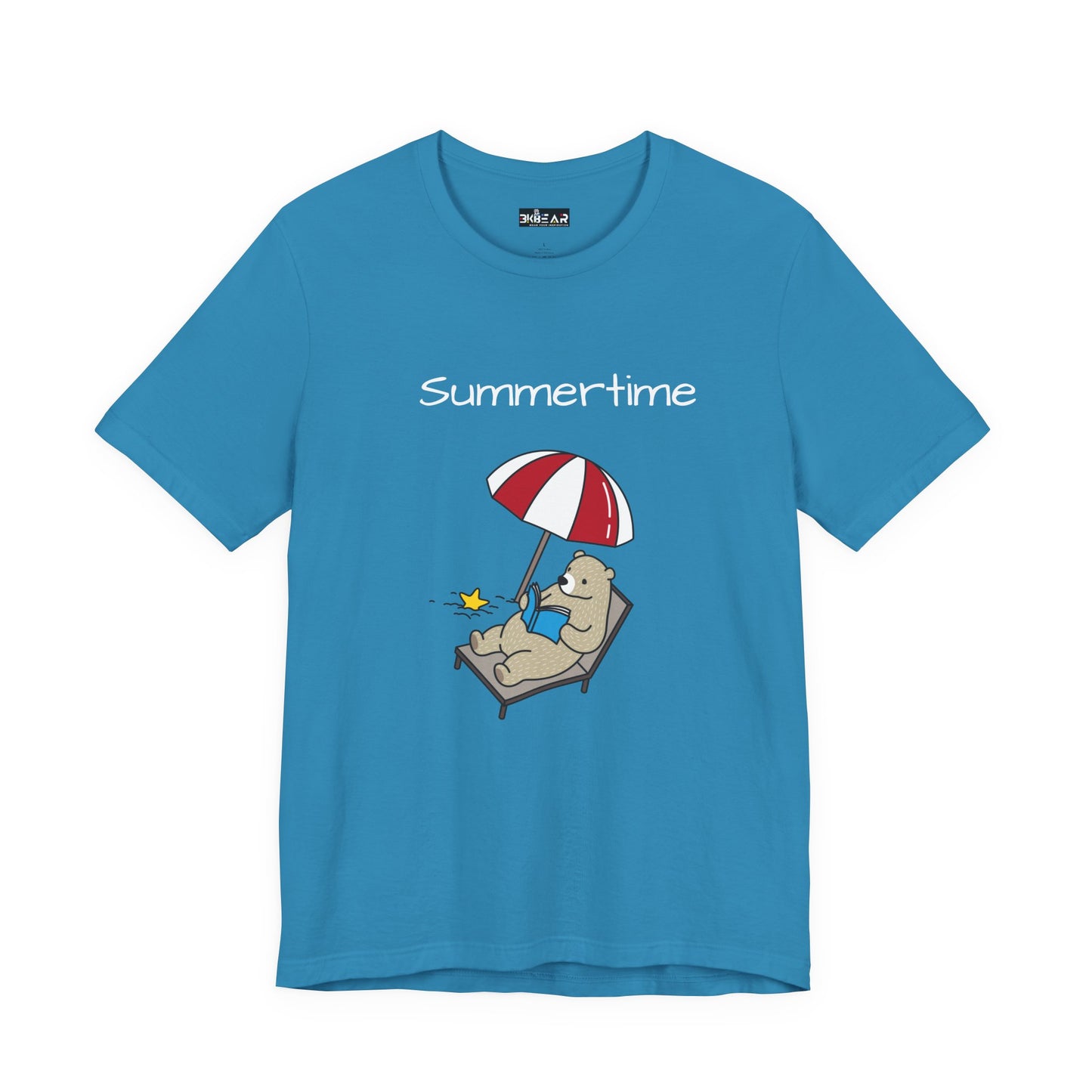 Summertime. Bear.  Unisex Jersey Short Sleeve Tee