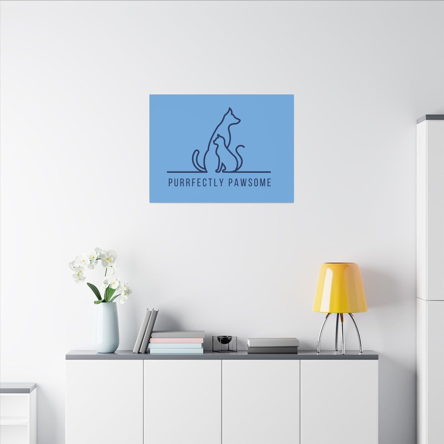 Purrfectly Pawsome. Canvas Gallery Wraps