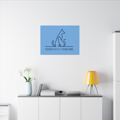 Purrfectly Pawsome. Canvas Gallery Wraps