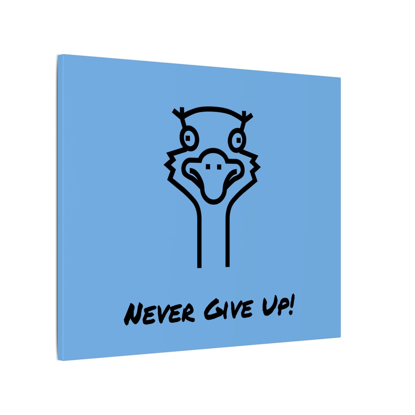 Oscar The Ostrich and JimmyV Never Gave Up. Canvas Gallery Wraps