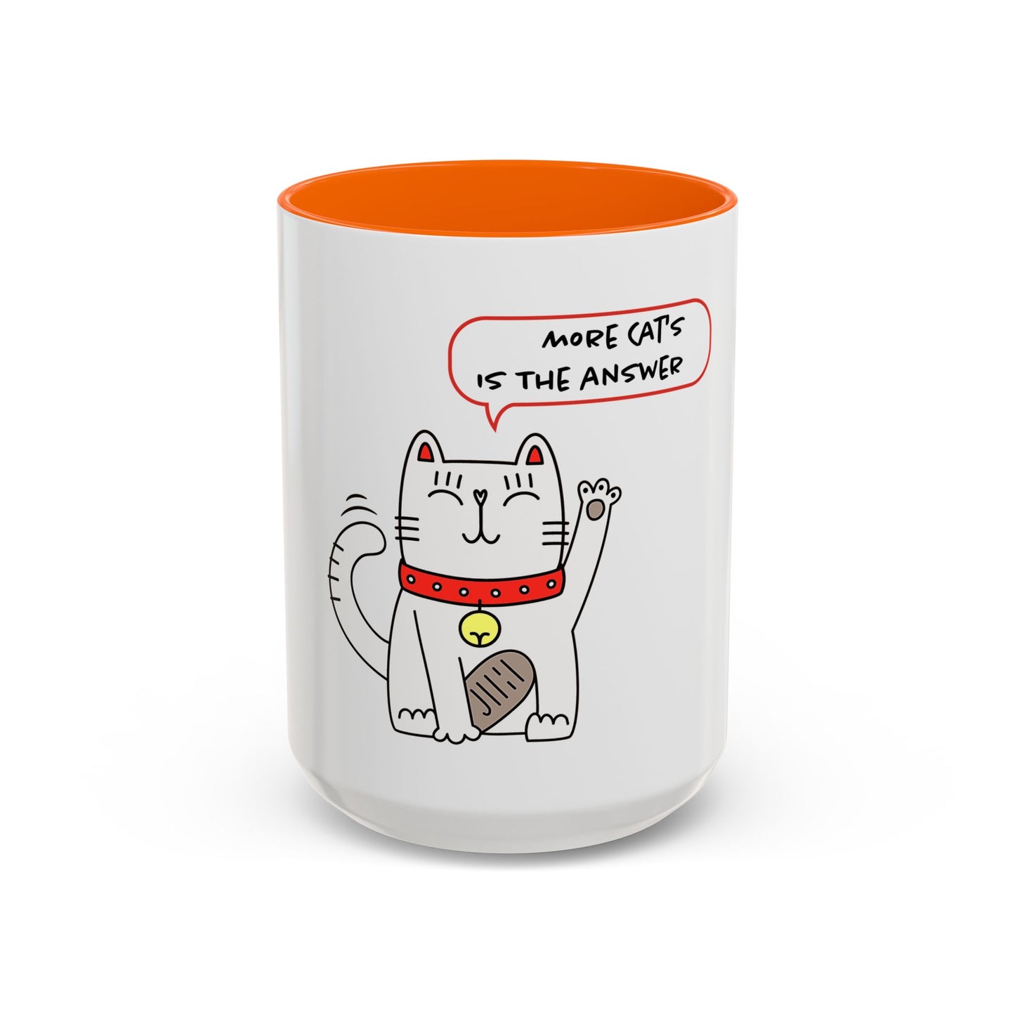Oliver Says More Cats Is The Answer. Accent Coffee Mug, 11oz