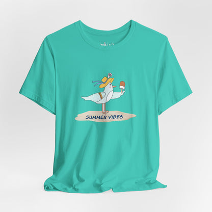 Regal Seagull Summer Vibes. Unisex Jersey Short Sleeve Tee