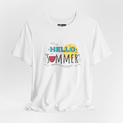 Hello Summer. Unisex Jersey Short Sleeve Tee