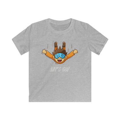 Let's Go Sky Diving. Kids Softstyle Tee