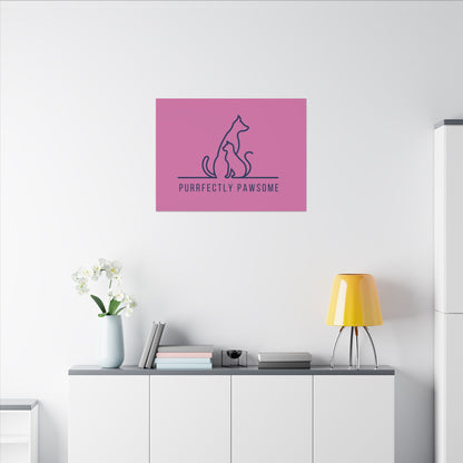 Purrfectly Pawsome. Canvas Gallery Wraps