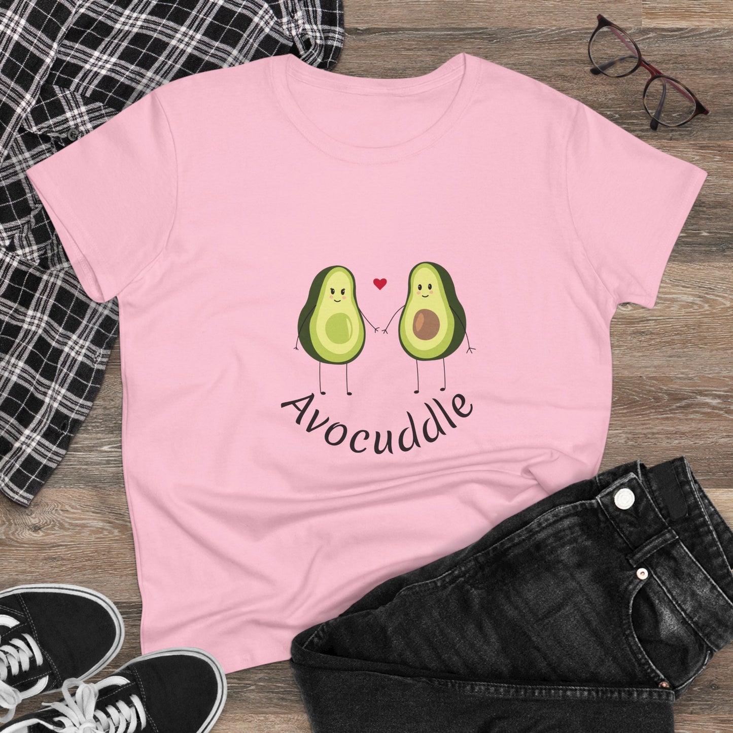 Avocuddle. Women's Midweight Cotton Tee