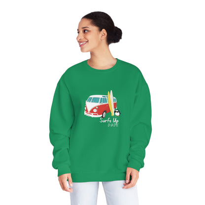 Surfs Up Dude. Unisex NuBlend® Crewneck Sweatshirt