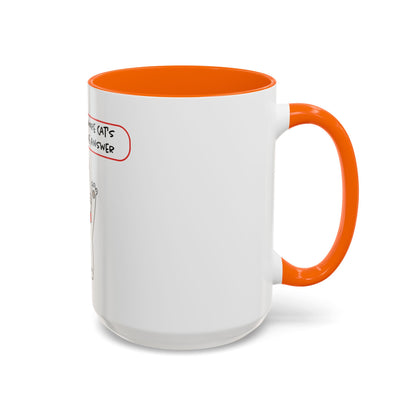 Oliver Says More Cats Is The Answer. Accent Coffee Mug, 11oz