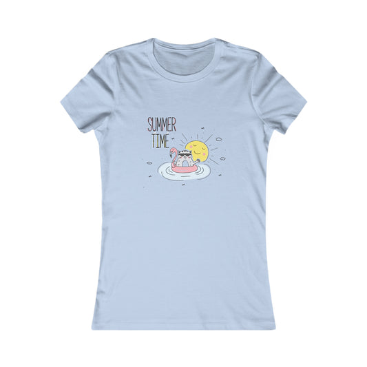 Jingles The Summertime Cat. Women's Favorite Tee