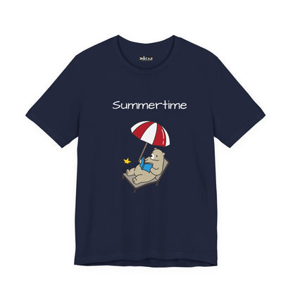 Summertime. Bear.  Unisex Jersey Short Sleeve Tee