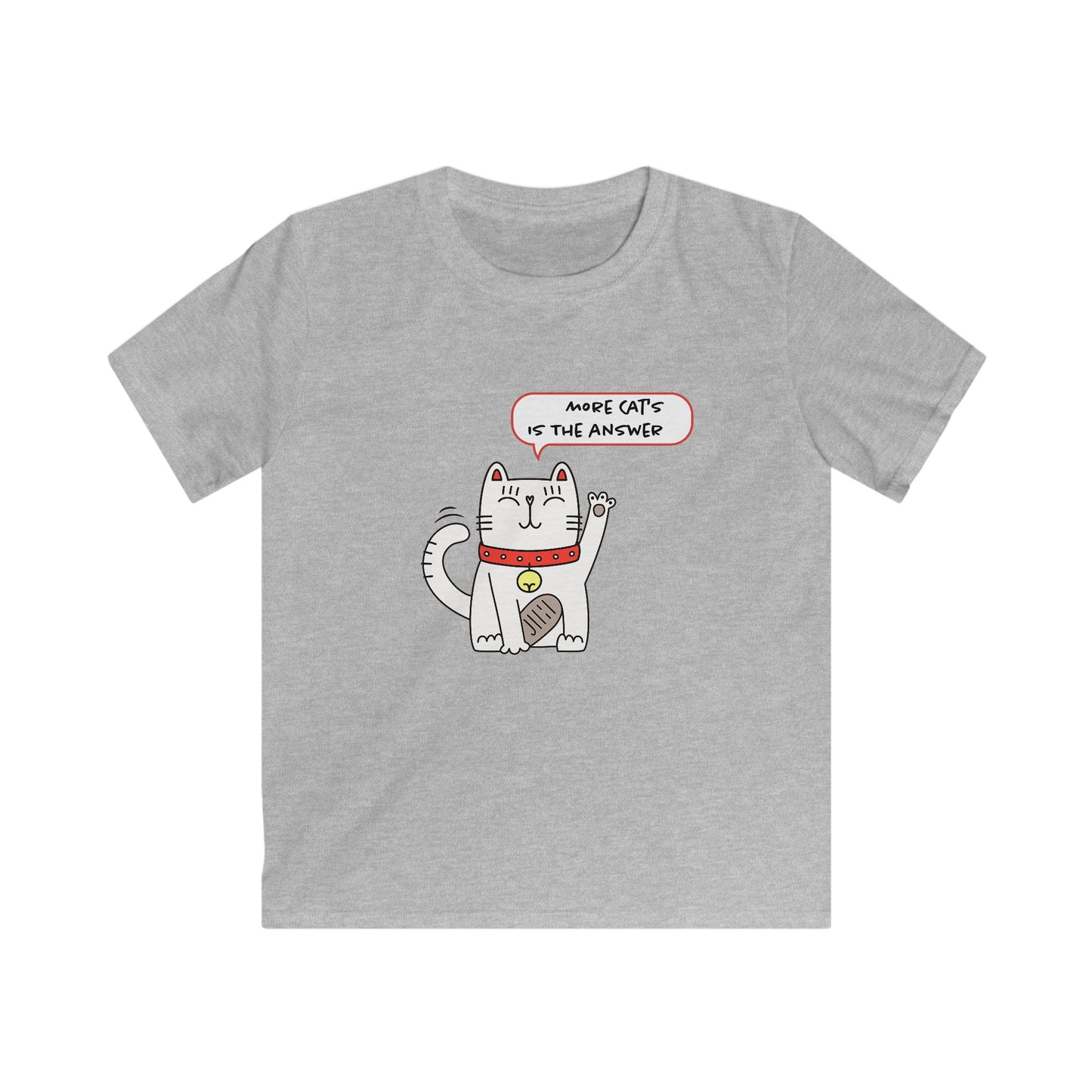 Oliver Says More Cats Is The Answer. Kids Softstyle Tee