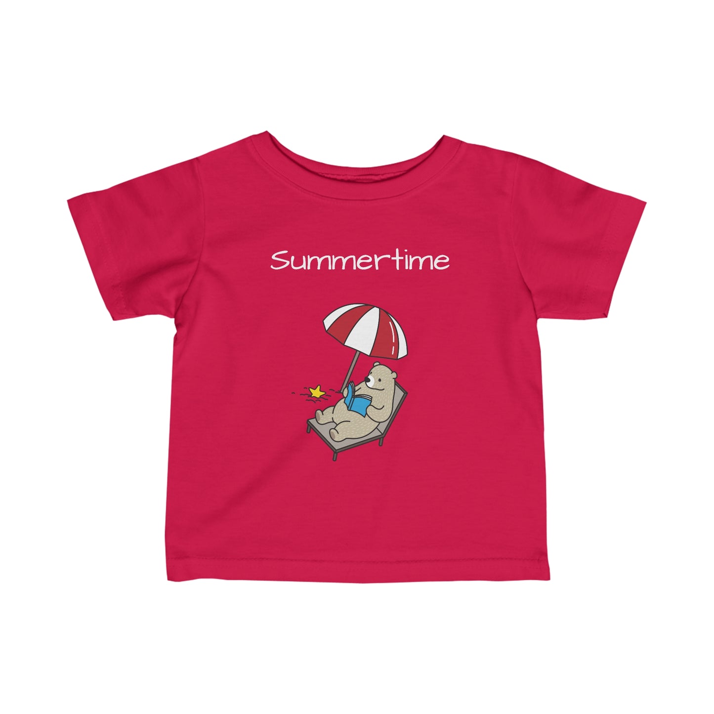 Summertime.Bear. Infant Fine Jersey Tee