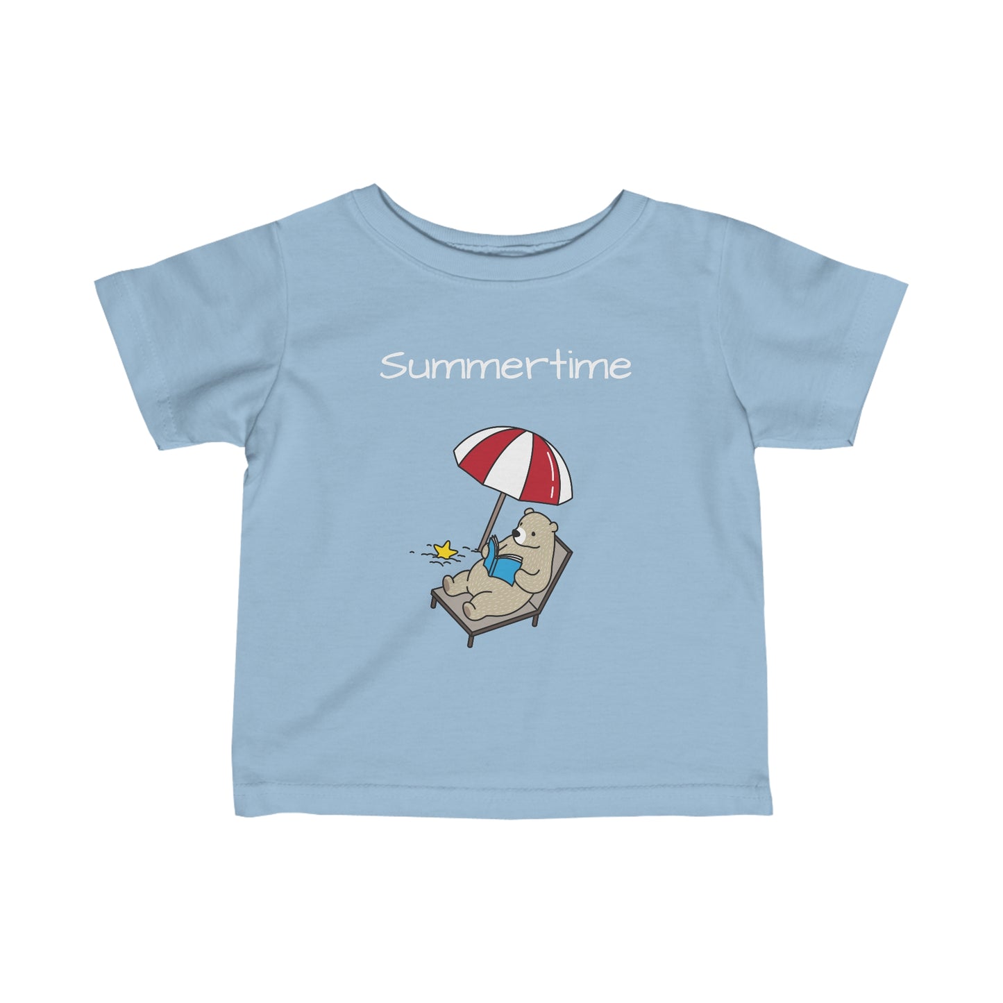 Summertime.Bear. Infant Fine Jersey Tee