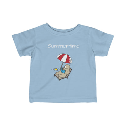 Summertime.Bear. Infant Fine Jersey Tee