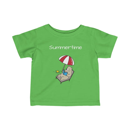 Summertime.Bear. Infant Fine Jersey Tee