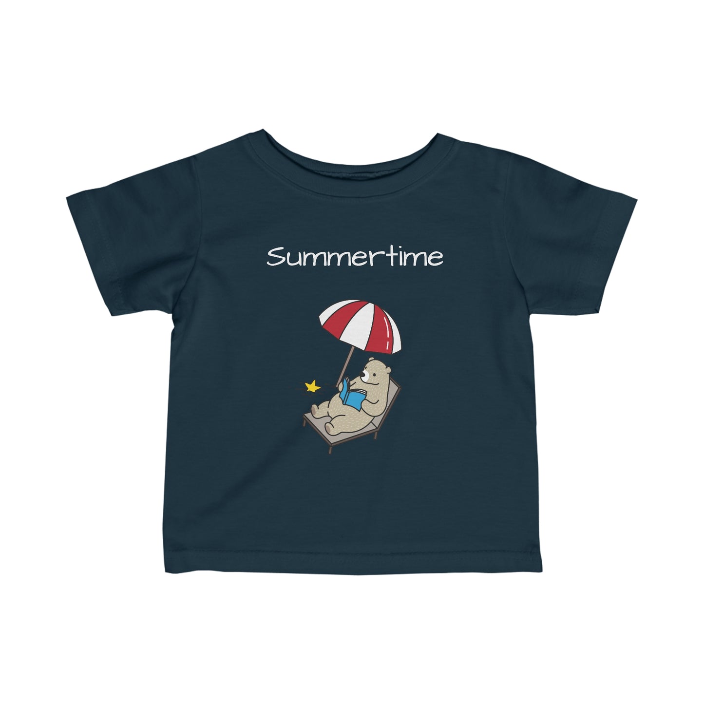 Summertime.Bear. Infant Fine Jersey Tee