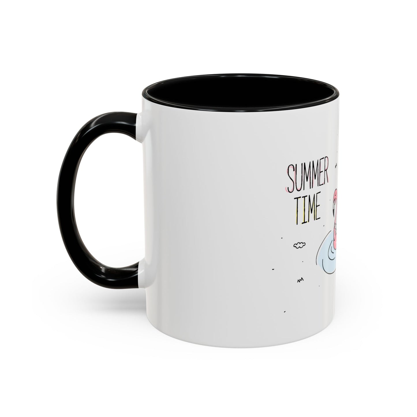 Jingles The Summertime Cat. Accent Coffee Mug, 11oz