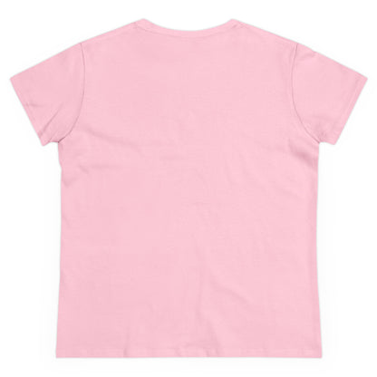 Solid Azalea. Women's Midweight Cotton Tee