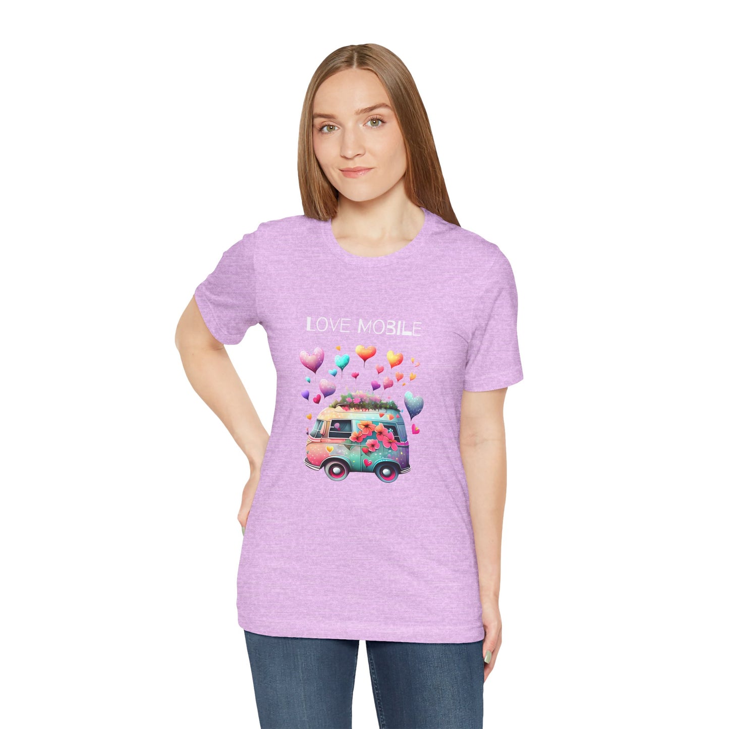 Love Mobile.  Unisex Short Sleeve Tee