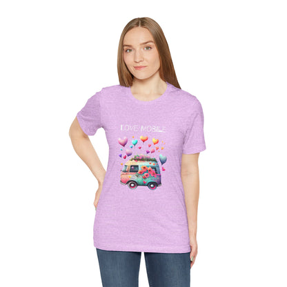 Love Mobile.  Unisex Short Sleeve Tee