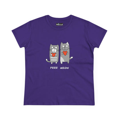 Happy Cat's. Prrr Meow. Women's Midweight Cotton Tee