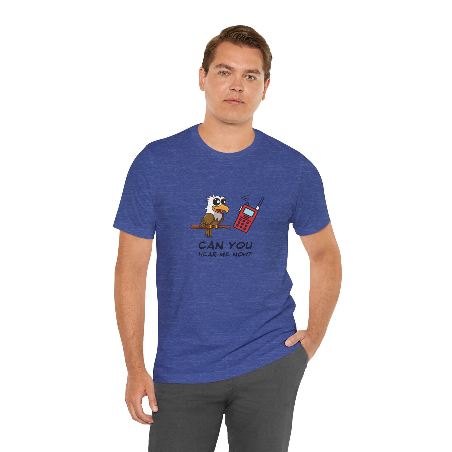 Burrowing Owl. Can You Hear Me Now? Unisex Jersey Short Sleeve Tee