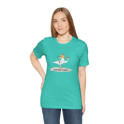 Regal Seagull Summer Vibes. Unisex Jersey Short Sleeve Tee
