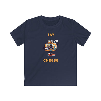 Say Cheese To the Camera. Kids Softstyle Tee