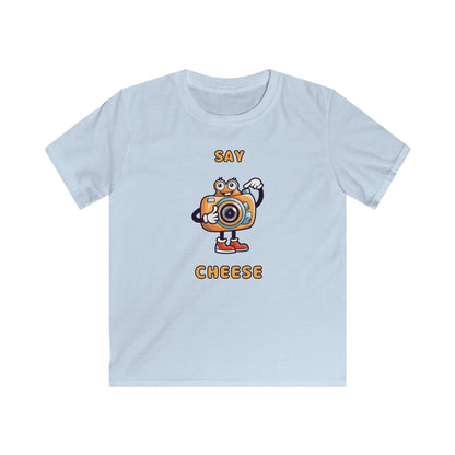 Say Cheese To the Camera. Kids Softstyle Tee