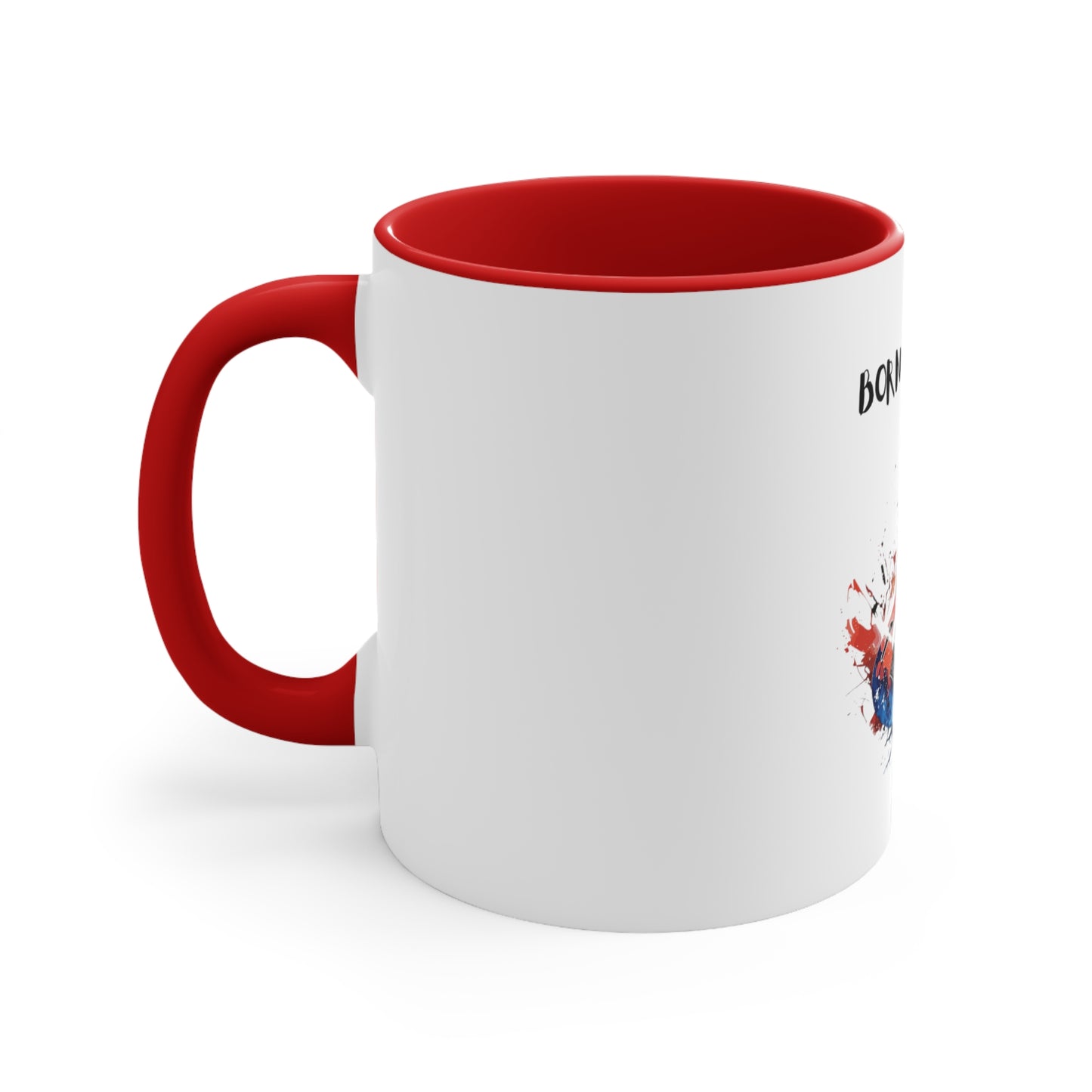 Born In The USA Guitar. Accent Coffee Mug, 11oz