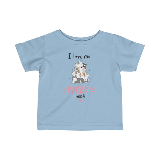 Adorable Animals that Love You Purry Much. Infant Fine Jersey Tee