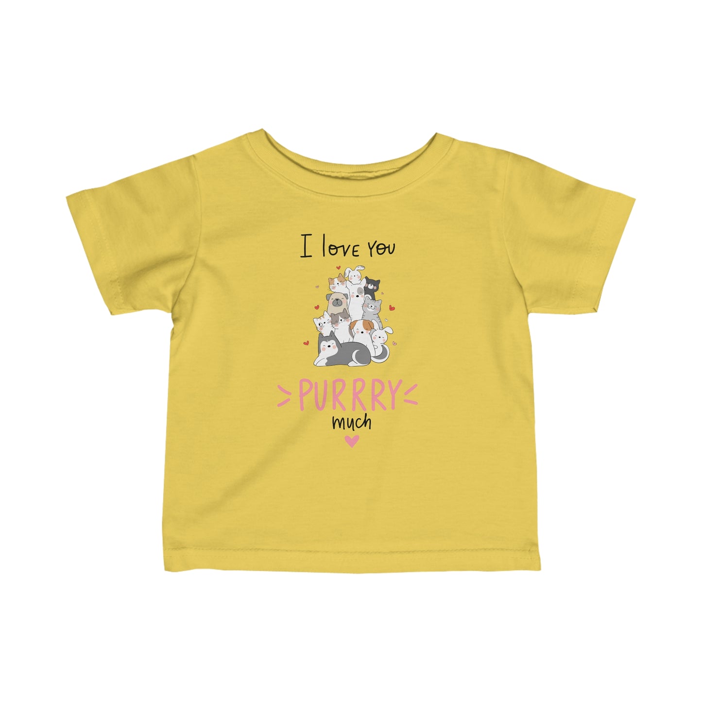 Adorable Animals that Love You Purry Much. Infant Fine Jersey Tee