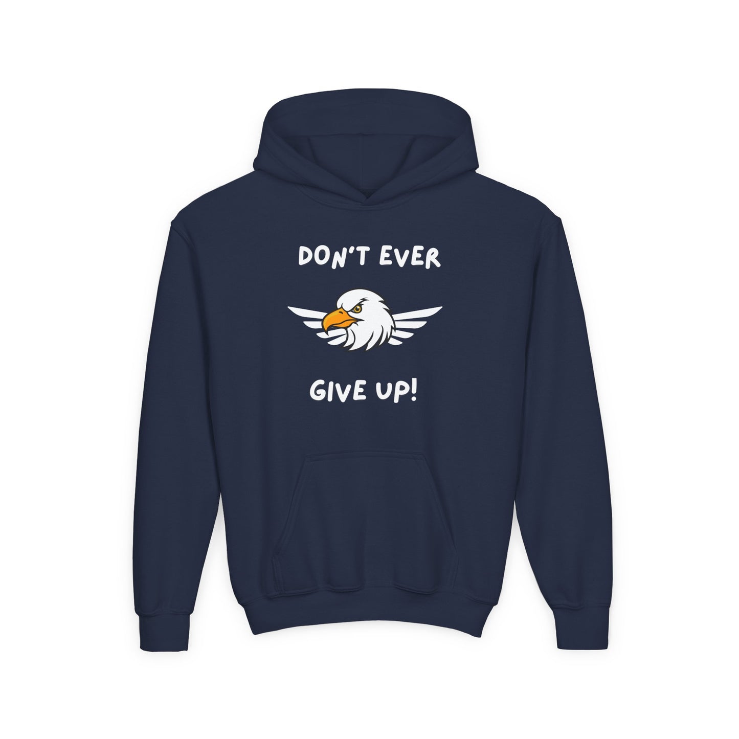 Don't Ever Give Up Eagle!  Kids Hoodie