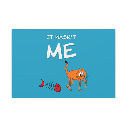 Leo The Cat Didn't Do It. Canvas Gallery Wraps