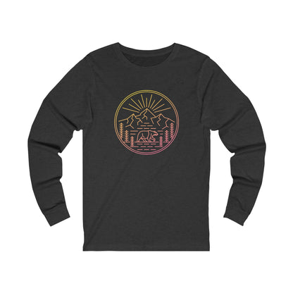 Explore The Outdoors. Unisex Jersey Long Sleeve Tee