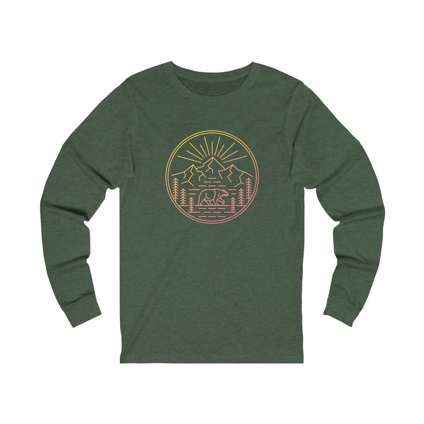 Explore The Outdoors. Unisex Jersey Long Sleeve Tee