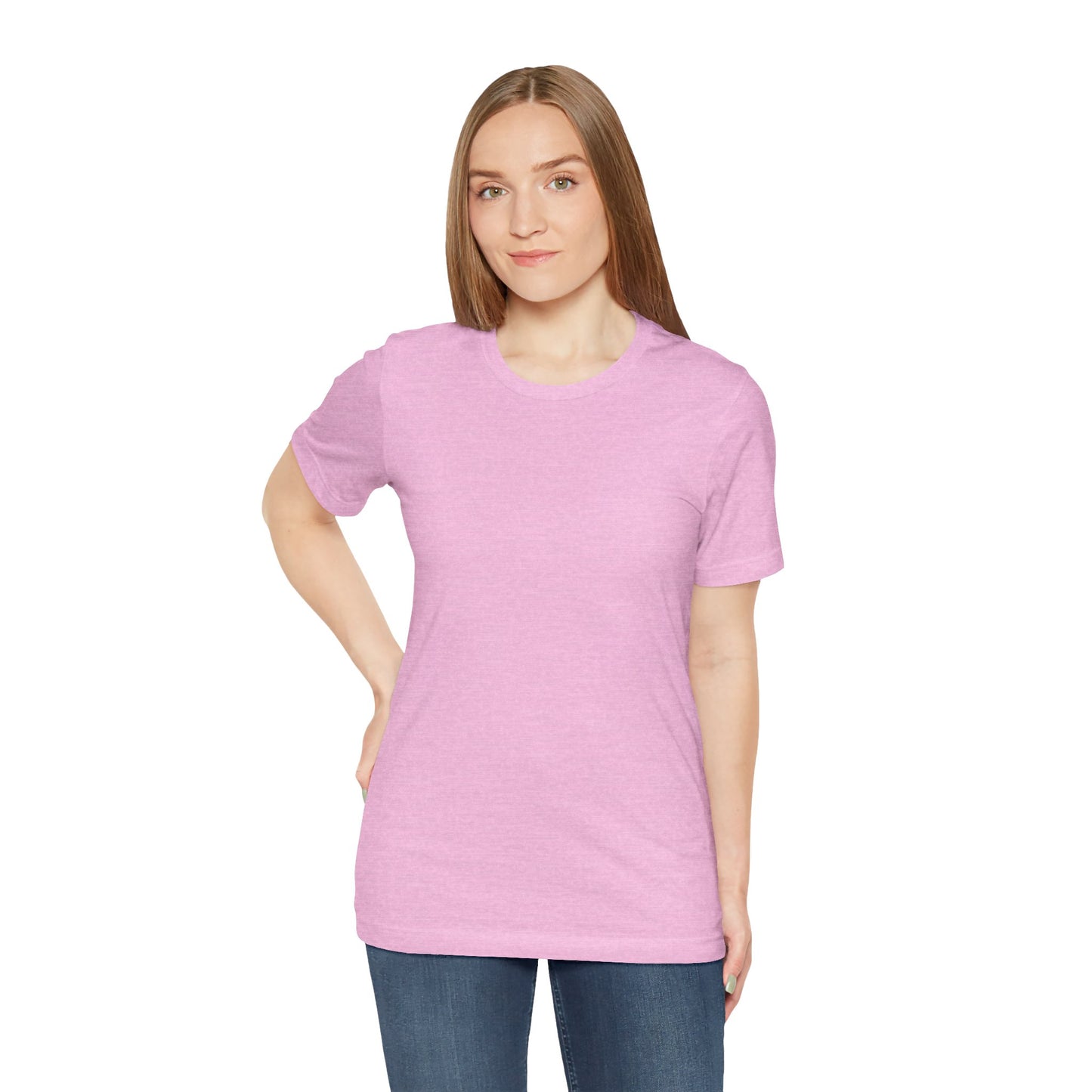 Solid Charity Pink. Unisex Jersey Short Sleeve Tee