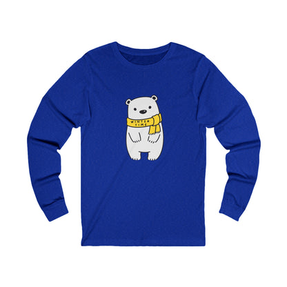 Winter Time BK Bear. Unisex Jersey Long Sleeve Tee