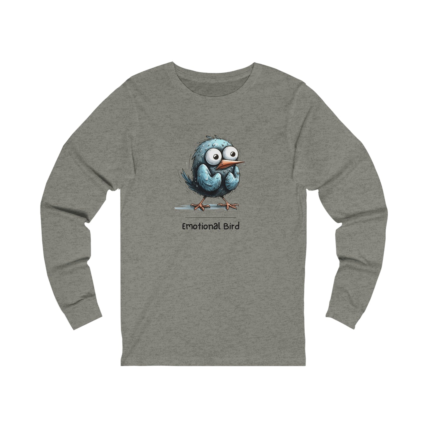 Emotional Bird. Unisex Jersey Long Sleeve Tee