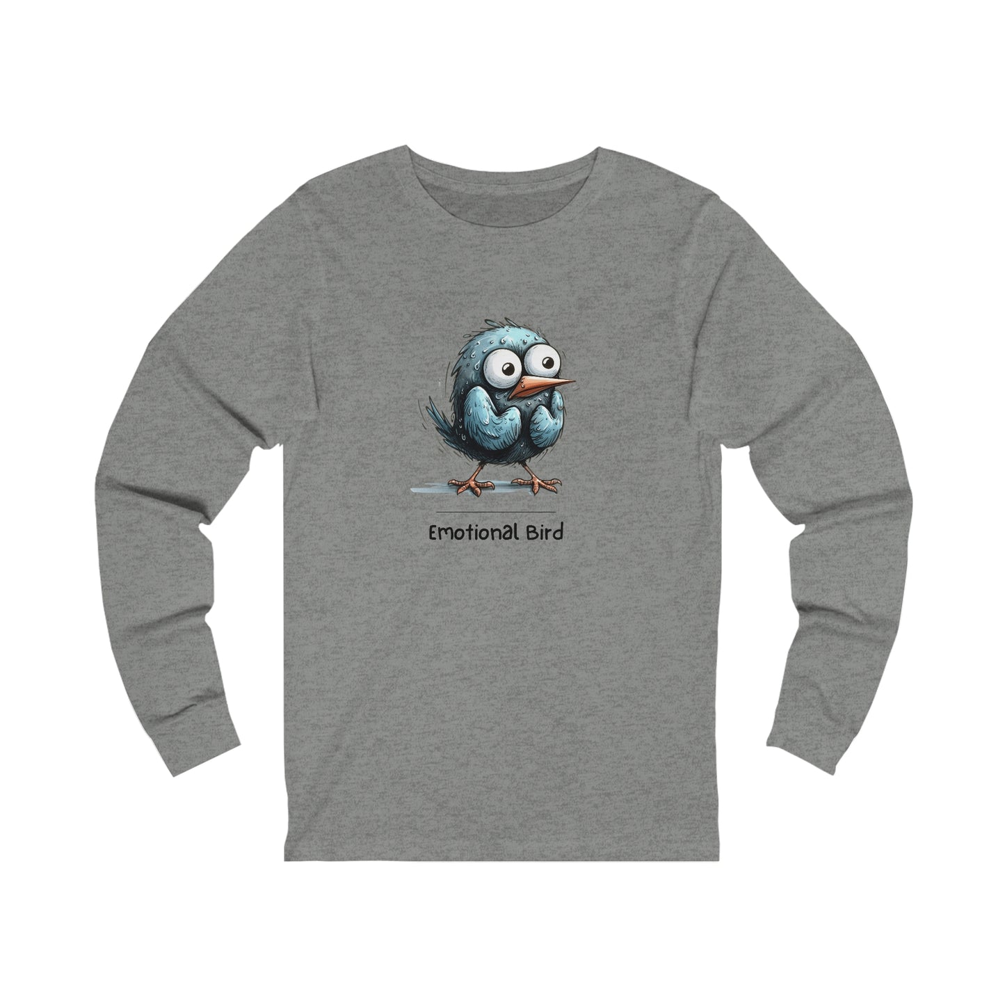 Emotional Bird. Unisex Jersey Long Sleeve Tee