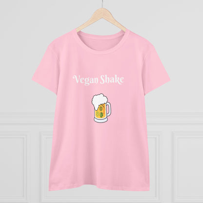Vegan Shake.  Women's Midweight Cotton Tee