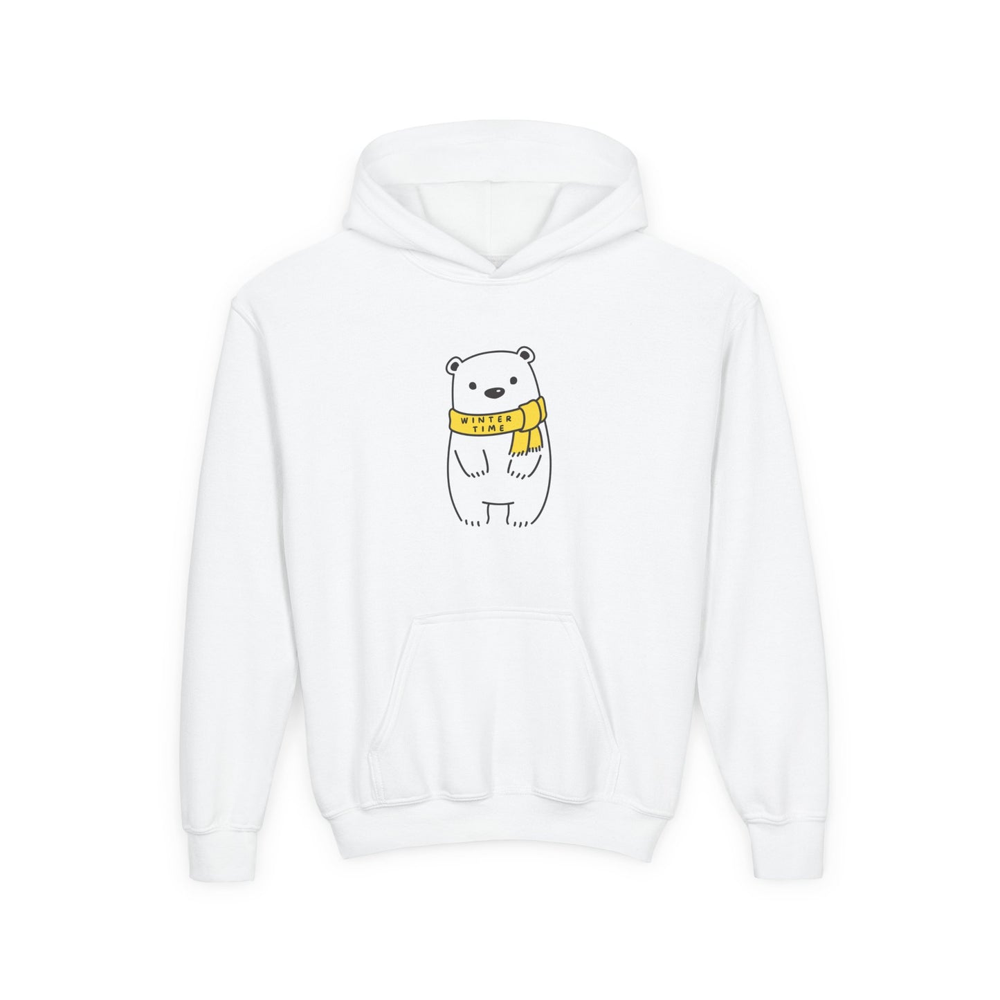 Winter Time Bear Hoodie Sweatshirt