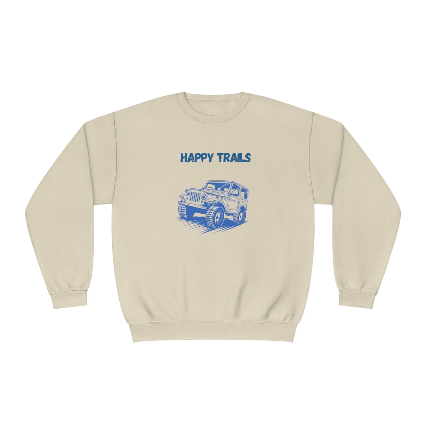 Exploring Happy Trails In a Jeep. Unisex NuBlend® Crewneck Sweatshirt