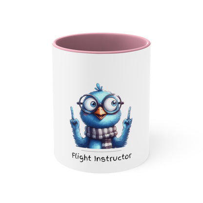 Flight Instructor. Accent Coffee Mug, 11oz