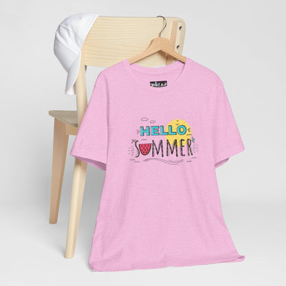 Hello Summer. Unisex Jersey Short Sleeve Tee