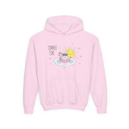 Jingles The Summertime Cat. Kids Hoodie